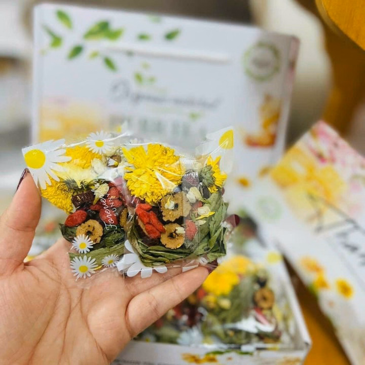 Trà Hoa Thảo Mộc Dưỡng Nhan 7 Vị 25 Gói, Bí Quyết Làm Đẹp 25 Gói - Winnie House - Ảnh 2