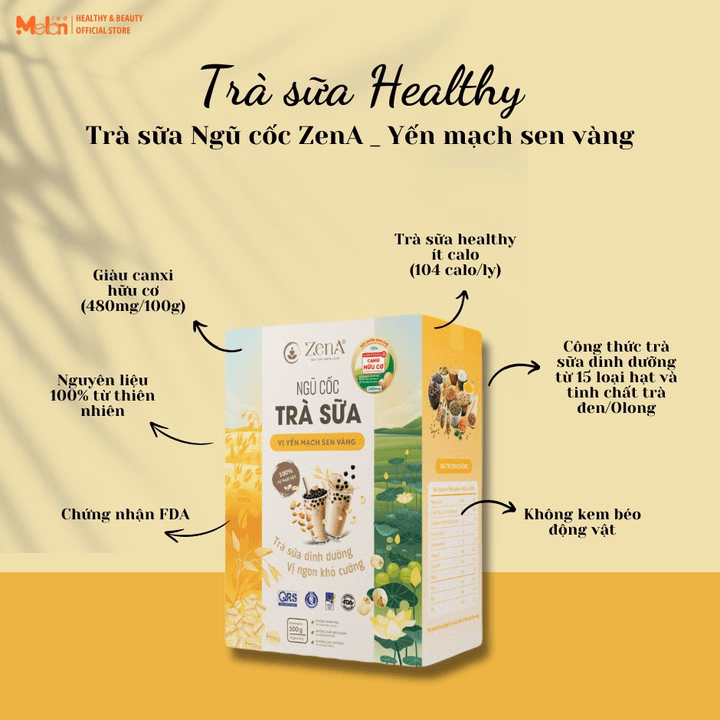 Combo_02 Hộp Ngũ Cốc Trà Sữa Zena 500G_Tặng Mật Ong Tươi_Redmelon - Ảnh 3