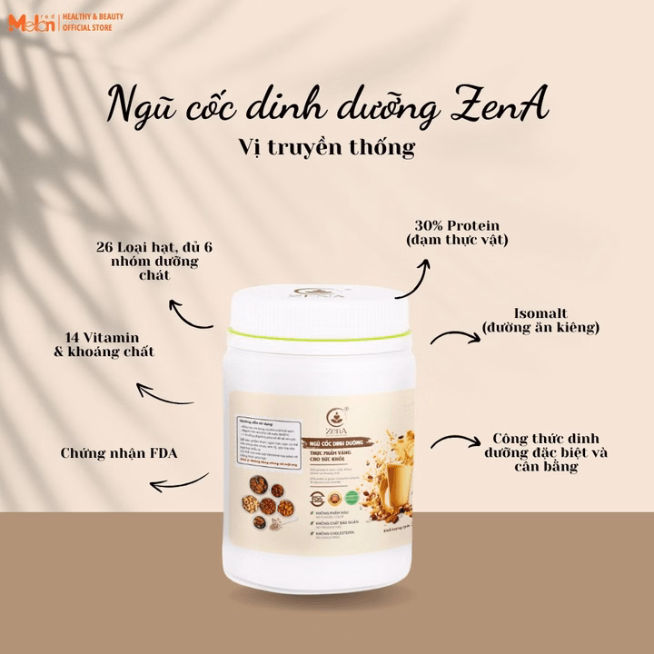 Combo_Ngũ Cốc Dinh Dưỡng Zena 500G & Ngũ Cốc Trà Sữa Alishan 500G_Tặng Mật Ong Tươi Redmelon - Ảnh 2