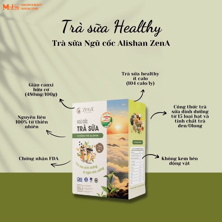 Combo_Ngũ Cốc Dinh Dưỡng Zena 500G & Ngũ Cốc Trà Sữa Alishan 500G_Tặng Mật Ong Tươi Redmelon - Ảnh 3