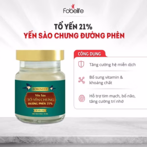 Yến Sào Fobenest Đường Phèn 70Ml 21% Sợi Tổ Yến - Fobelife