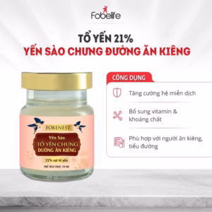 Yến Sào Fobenest Đường Ăn Kiêng 70Ml 21% Sợi Tổ Yến - Fobelife