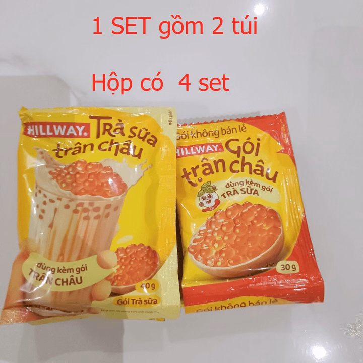 Trà Sữa Trân Châu Hillway Chuẩn Vị Đài Loan Có Trân Châu Hoàng Kim 280G/Hộp - Ctb756 - Ảnh 5
