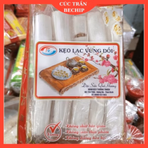 Combo 2 Gói Kẹo Lạc Vừng Dồi, Kẹo Dồi Lạc, Kẹo Kéo Tuổi Thơ Gói 250G, Vỏ Mỏng, Nhiều Nhân, Thơm Ngon, Giòn Rụm Ctb757 - Bechip