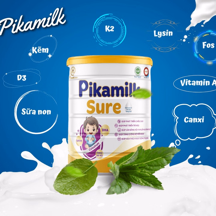 [Combo 3 Hộp} Sữa Pikamilk Sure Phát Triển Chiều Cao, Não Bộ, Tăng Cường Hệ Miễn Dịch Cho Bé Trên 36 Tháng Tuổi-Pikamilk - Ảnh 5