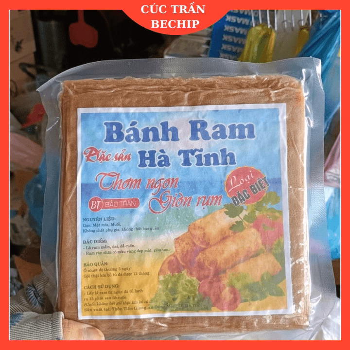 Bánh Ram Hà Tĩnh, Tệp Ram, Vỏ Ram Cuốn Ngon Hảo Hạng, Hút Chân Không, Giòn Lâu, Dễ Cuốn 90-100 Tờ - Ctb764