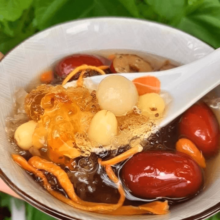 Set Chè Dưỡng Nhan, Set Nấu Chè Dưỡng Nhan Tuyết Yến 14 Vị Thượng Hạng, Có Đông Trùng - Ctb766 - Ảnh 3