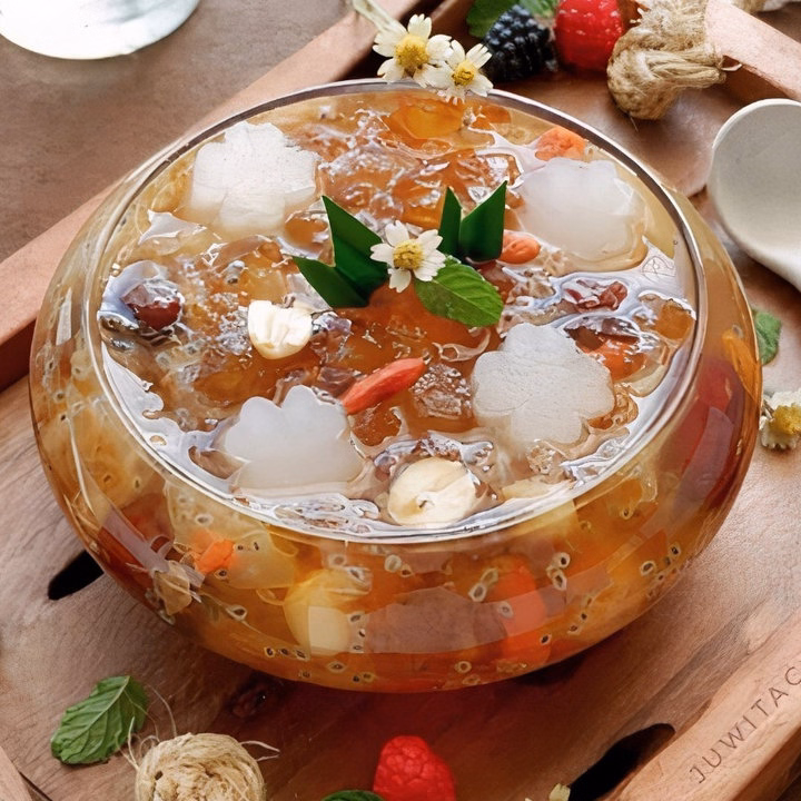 Set Chè Dưỡng Nhan, Set Nấu Chè Dưỡng Nhan Tuyết Yến 14 Vị Thượng Hạng, Có Đông Trùng - Ctb766 - Ảnh 6