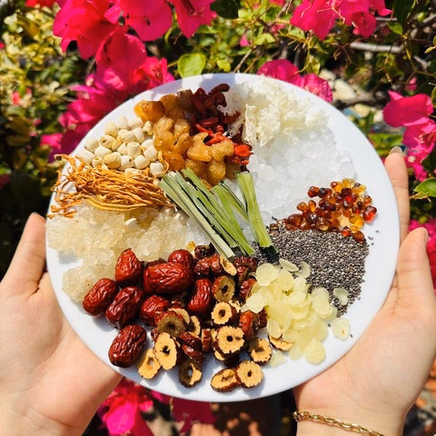 Set Chè Dưỡng Nhan, Set Nấu Chè Dưỡng Nhan Tuyết Yến 14 Vị Thượng Hạng, Có Đông Trùng - Ctb766 - Ảnh 7