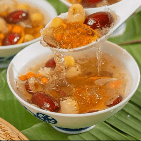 Set Chè Dưỡng Nhan, Set Nấu Chè Dưỡng Nhan Tuyết Yến 14 Vị Thượng Hạng, Có Đông Trùng - Ctb766 - Ảnh 4