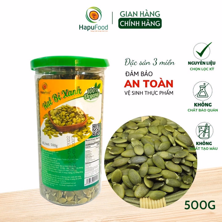 Hạt Bí Xanh Ấn Độ Hũ 500G, Dinh Dưỡng, Thơm Ngon H01 - Lady'S Passion