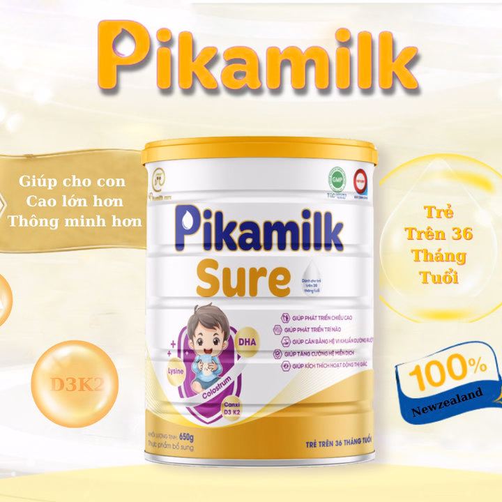 Sữa Pikamilk Sure Phát Triển Chiều Cao, Não Bộ, Tăng Cường Hệ Miễn Dịch Cho Bé Trên 36 Tháng Tuổi-Pikamilk - Ảnh 6