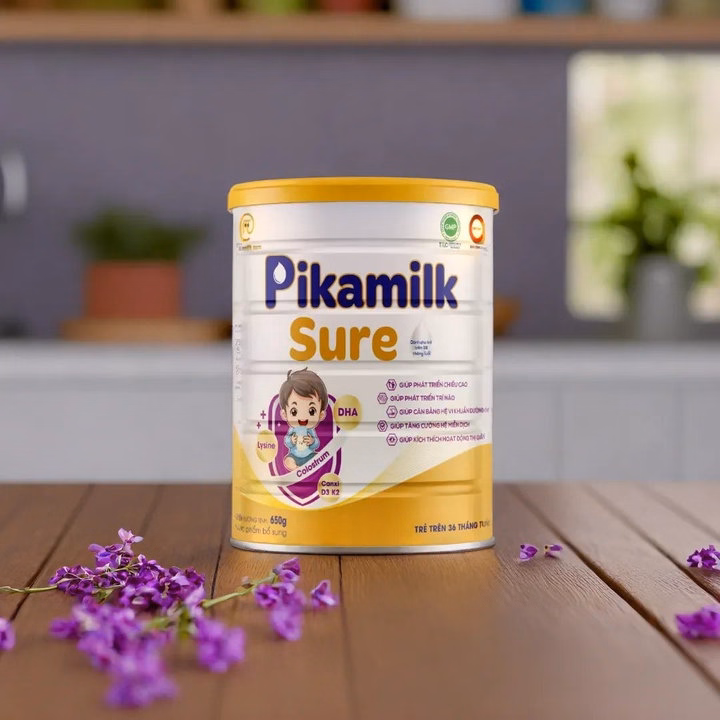 [Combo 3 Hộp} Sữa Pikamilk Sure Phát Triển Chiều Cao, Não Bộ, Tăng Cường Hệ Miễn Dịch Cho Bé Trên 36 Tháng Tuổi-Pikamilk