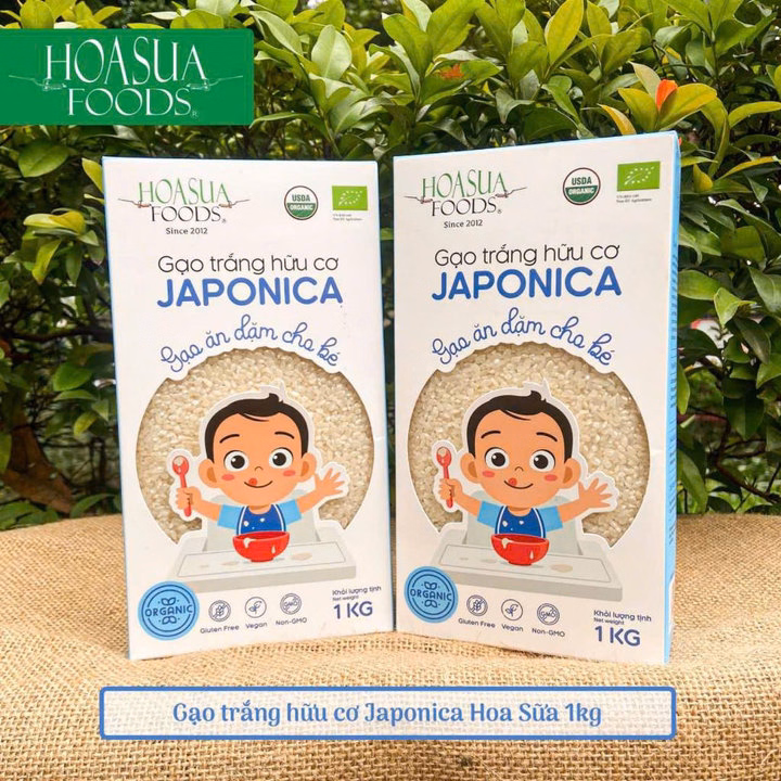 Gạo Trắng Hữu Cơ Japonica Hoa Sữa, Gạo Ăn Dặm Cho Bé Túi 1Kg L014 - Lady'S Passion