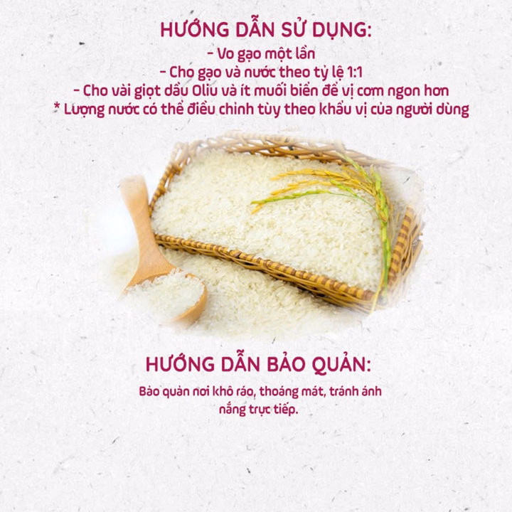Gạo Trắng Hữu Cơ Japonica Hoa Sữa, Gạo Ăn Dặm Cho Bé Túi 1Kg L014 - Lady'S Passion - Ảnh 3