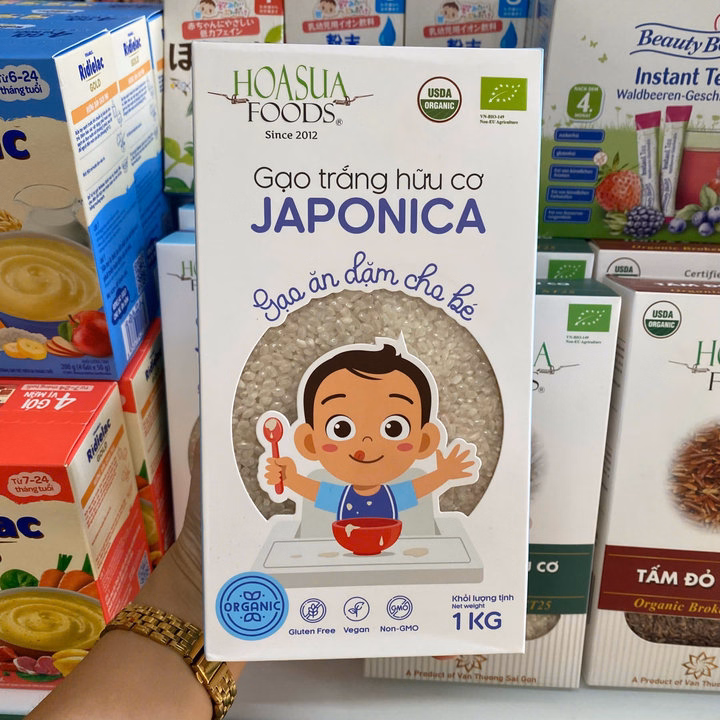 Gạo Trắng Hữu Cơ Japonica Hoa Sữa, Gạo Ăn Dặm Cho Bé Túi 1Kg L014 - Lady'S Passion - Ảnh 7