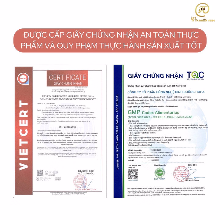 Sữa Pikamilk Sure Tăng Cường Hệ Cơ Xương Khớp Chống Loãng Xương Ở Người Trên 38 Tuổi - Pikamilk - Ảnh 3