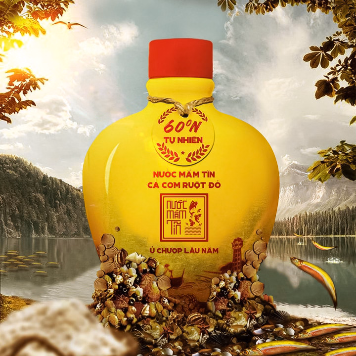 01 Bình Gốm Nước Mắm Tĩn Cá Cơm Ruột Đỏ Độ Đạm 60N 250Ml - Nước Mắm Tĩn - Ảnh 6