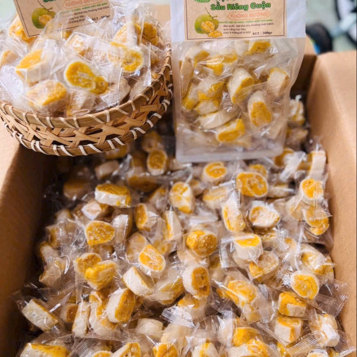 Kẹo Dừa Non Sầu Riêng Cuộn Độc Đáo Thơm Ngon Chuẩn Vị 500G - Winnie House - Ảnh 4