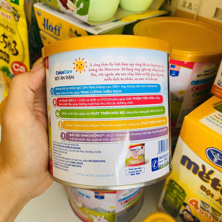 Bột Ăn Dặm Nutricare Coloscare Bổ Sung Sữa Non Và Dinh Dưỡng Cho Bé Yêu Lon 200G L070 - Lady'S Passion - Ảnh 2