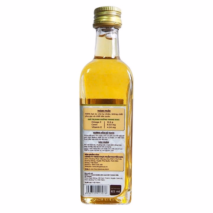 Dầu Óc Chó Ăn Dặm Cho Bé Thuyền Xưa Nguyên Liệu 100% Hạt Tự Nhiên Chai 65Ml L074 - Lady'S Passion - Ảnh 4