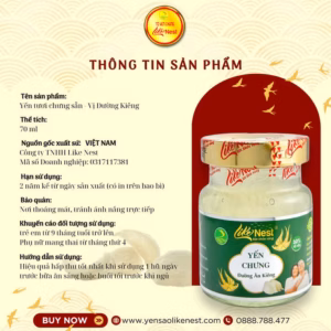 Yến Chưng Sẵn Vị Đường Ăn Kiêng Like Nest 35% ( Hộp 1 Hũ )