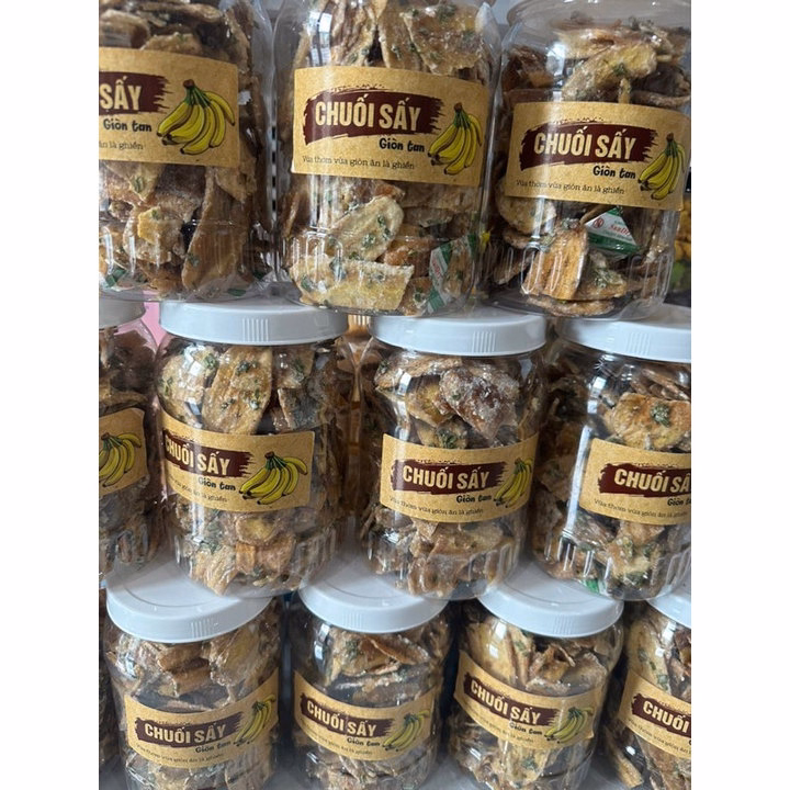 Chuối Sấy Mỡ Hành Cốt Dừa, Hương Vị Quê 350G - Winnie House - Ảnh 3