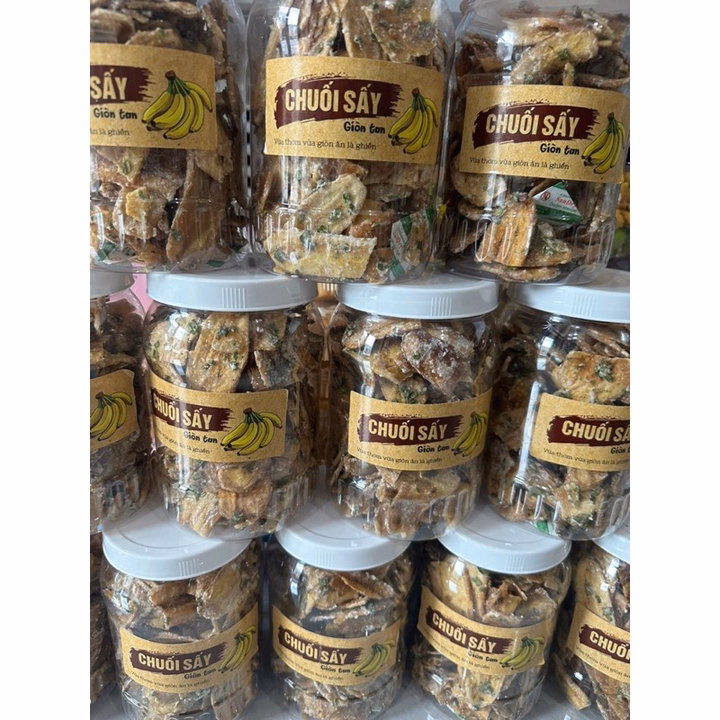 Chuối Sấy Mỡ Hành Cốt Dừa, Hương Vị Quê 350G - Winnie House - Ảnh 4