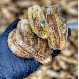 Chuối Sấy Mỡ Hành Cốt Dừa, Hương Vị Quê 350G - Winnie House