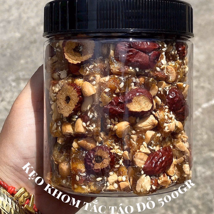 Kẹo Dẻo Khóm Tắc Táo Đỏ: Món Ăn Vặt Siêu Ngon 500G - Winnie House - Ảnh 6