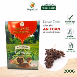 Nho Khô Organic Úc Hộp 200G Thơm Ngon Tốt Cho Tiêu Hóa, Tốt Cho Sức Khỏe Hp006 - Lady'S Passion