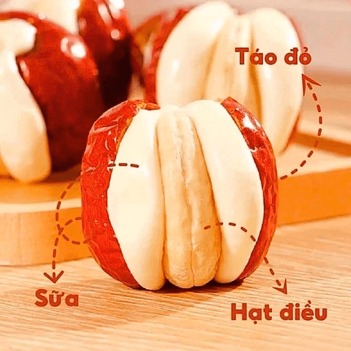 Táo Đỏ Tân Cương Kẹp Sữa Lạc Đà Hạt Điều Thơm Ngon Bổ Dưỡng Hàng Loại 1 Tốt Cho Sức Khỏe Ctb823 - Bechip - Ảnh 6