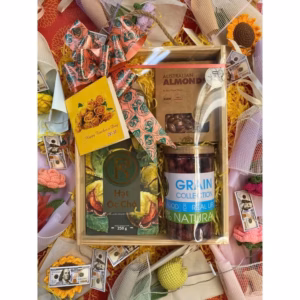 Hộp Quà Tết Bằng Gỗ 4 Món - Real Food