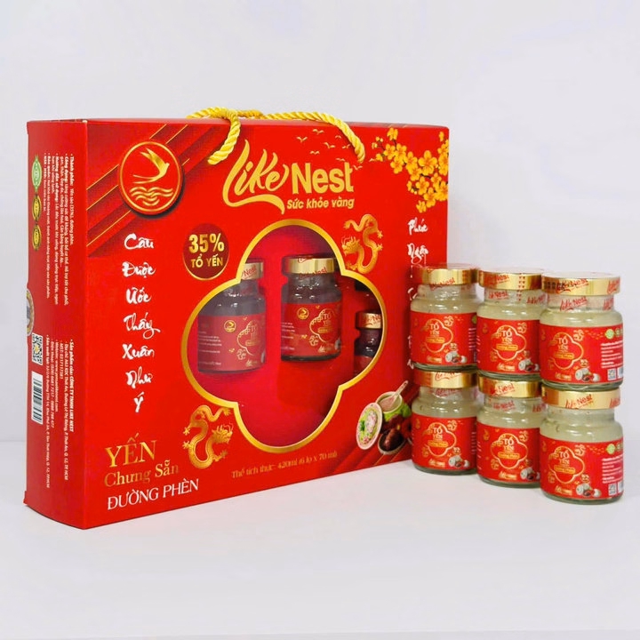Yến Chưng Sẵn Cao Cấp Vị Đường Phèn Like Nest 35% ( Quà Tặng Vip 6 Hũ ) - Ảnh 3