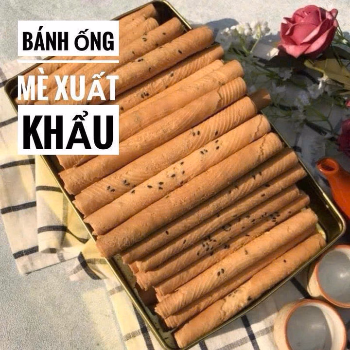 Bánh Ống Mè Xuất Khẩu - Hương Vị Tuổi Thơ Trở Lại 300G - Winnie House