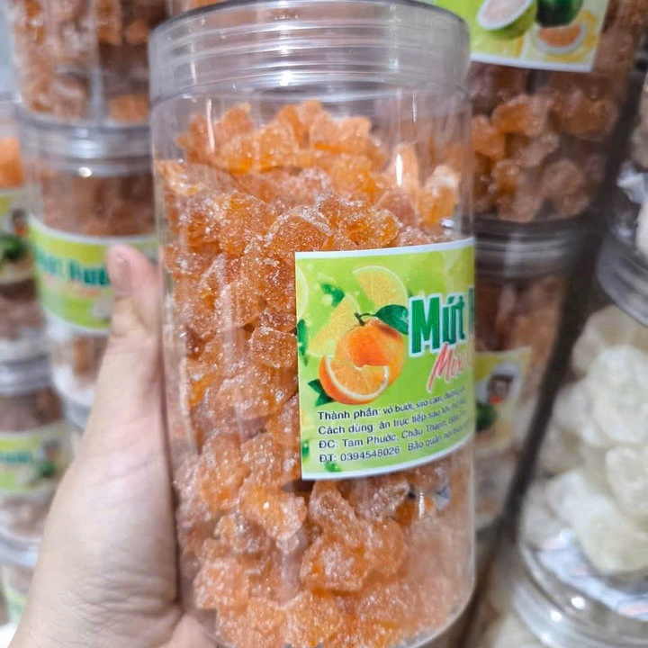 Mứt Vỏ Bưởi Cam Sấy - Món Quà Sức Khỏe Ý Nghĩa 500G - Winnie House - Ảnh 3