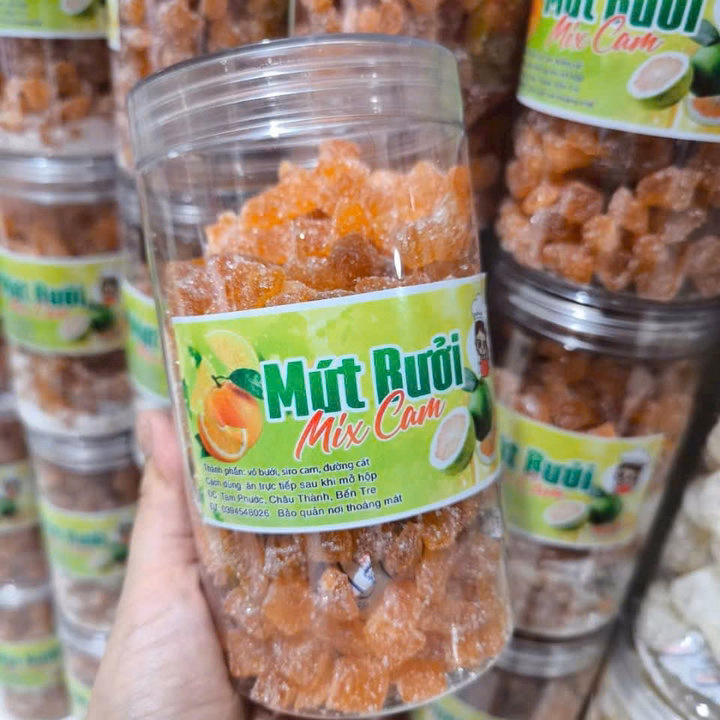 Mứt Vỏ Bưởi Cam Sấy - Món Quà Sức Khỏe Ý Nghĩa 500G - Winnie House - Ảnh 2