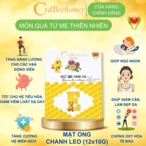 Hộp Mật Ong Chanh Leo 12X10G - Cvdbeehoney