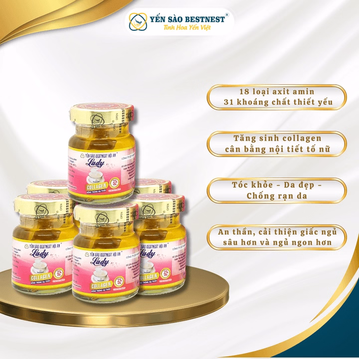 Yến Sào Bestnest Hội An - Hũ Yến Chưng Sẵn Lady 21% - Hũ 70Ml - Ảnh 2
