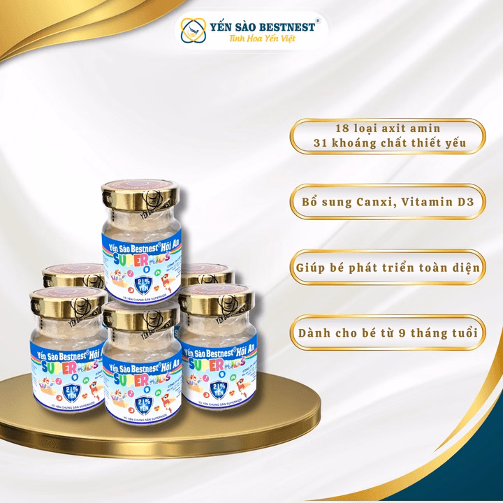 Yến Sào Bestnest Hội An - Hũ Yến Chưng Sẵn Superkids 21% - Hũ 70Ml - Ảnh 2