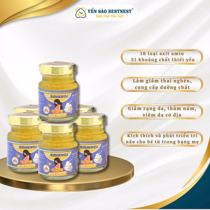 Yến Sào Bestnest Hội An - Yến Sào Chưng Sẵn Premom 21% - Hộp 4 Hũ X 70Ml - Ảnh 2