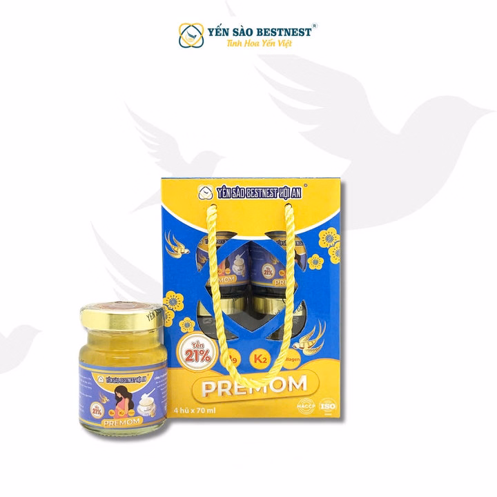 Yến Sào Bestnest Hội An - Yến Sào Chưng Sẵn Premom 21% - Hộp 4 Hũ X 70Ml - Ảnh 3