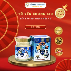 Yến Sào Bestnest Hội An - Hũ Yến Chưng Sẵn Kid'S 18% - Hũ 70Ml