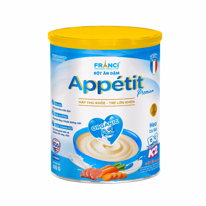 Bột Ăn Dặm Appétit- Heo Cà Rốt - Ảnh 2