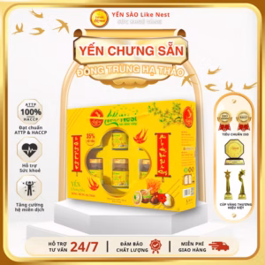 Yến Chưng Sẵn Cao Cấp Vị Đông Trùng Hạ Thảo Like Nest 35% ( Quà Tặng Vip 6 Hũ )