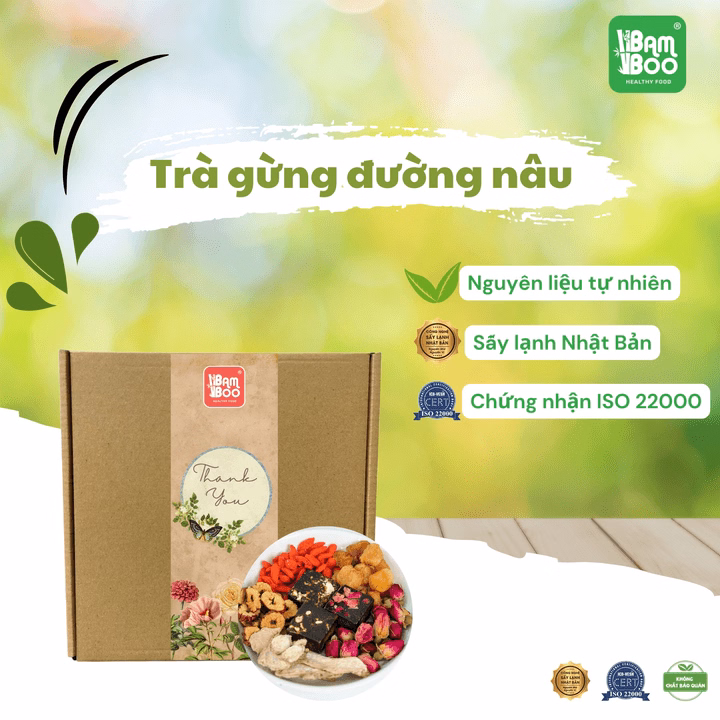 Trà Đường Nâu Thảo Mộc - Bổ Máu, Giữ Ấm Cơ Thể