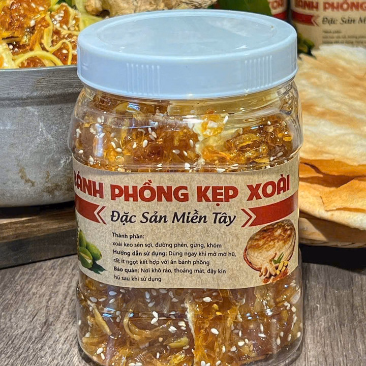 Bánh Phồng Kẹp Xoài, Đậm Đà Hương Vị Miền Tây 500G - Winnie House - Ảnh 5