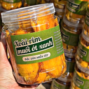 Xoài Rim Muối Ớt Xanh "Siêu Ngon" Cho Tín Đồ Ăn Vặt Mùa Hè 500G - Winnie House