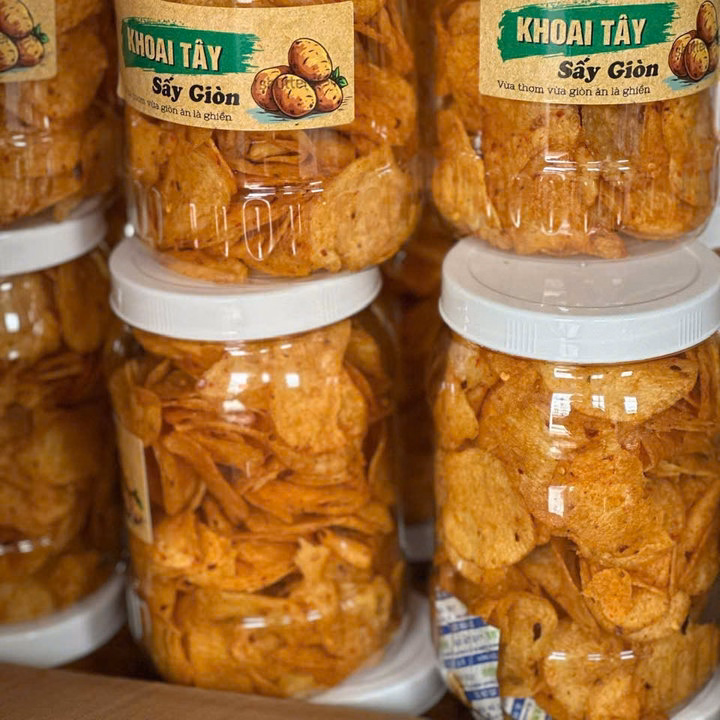 Khoai Tây Sấy Mắm – Giòn Rụm, Càng Ăn Càng Ghiền 250G - Winnie House - Ảnh 2