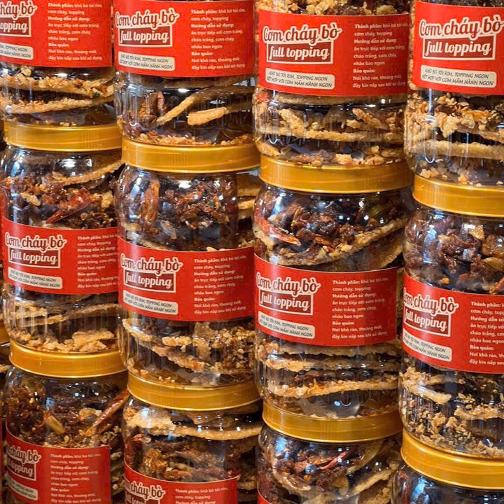 Cơm Cháy Bò Full Topping, Đậm Đà Vị Ngon, Giòn Rụm Mê Ly 500G - Winnie House - Ảnh 5